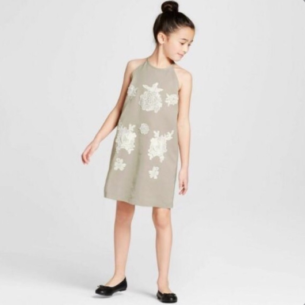 Victoria Beckham Girls Appliqué Dress Sz XS